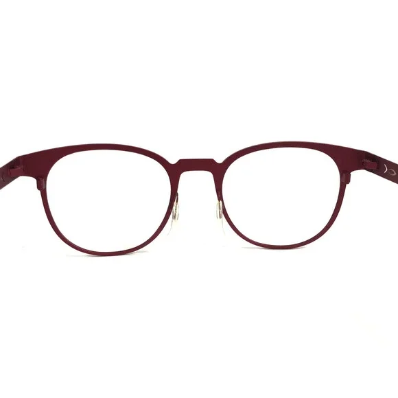 Blackfin Eyeglasses Frames BF743 WATERHOUSE COL.581 Red Gray Round 48-20-145